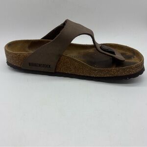 Birkenstock Gizeh Thong Sandal Brown Synthetic Size EU 38 Womens 7 Mens 5